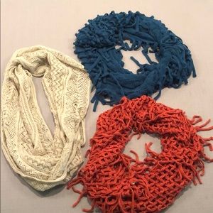 3 scarves